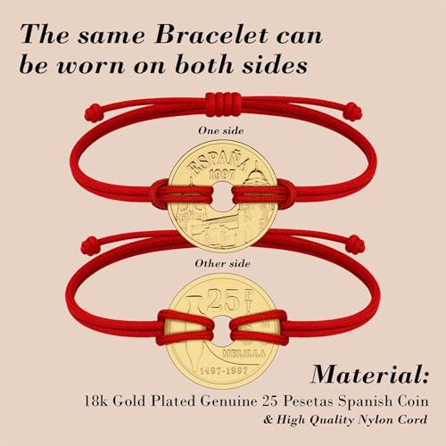 Image of HOBBY OF KINGS Good Luck Coin Bracelet | 18k Gold Plated Wristband | Handmade Jewelry for Collectors and History Lovers