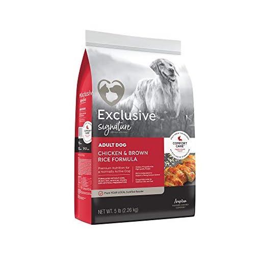 Exclusive | Signature Chicken & Brown Rice Comfort Care | Adult Dog Food (5 Pound (5 lb.) Bag)