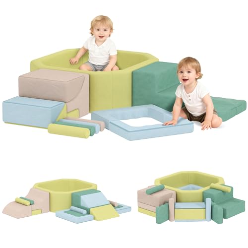 Parcours motricité bébé AIYAPLAY 15 pièces en mousse multicolore