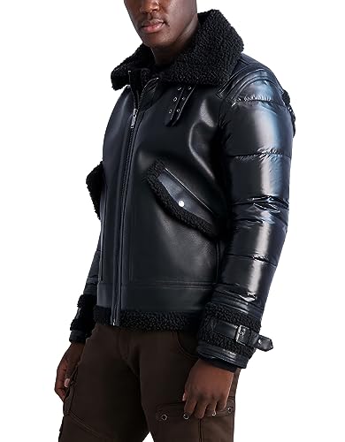 Image of KARL LAGERFELD Men's Karl Lagerfeld Paris Men's Casual Aviator Jacket