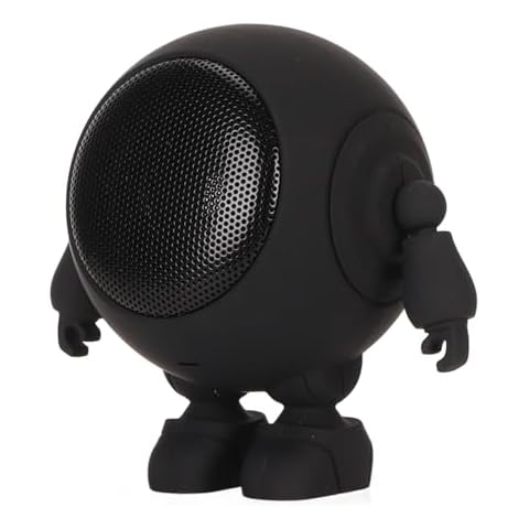 Zopsc Portable Bluetooth Speaker, Cute Robot Shape Bluetooth Speaker for Home Party Outdoor, Stereo Small Speaker Teens Teenage Girls Boys (Black) Cover