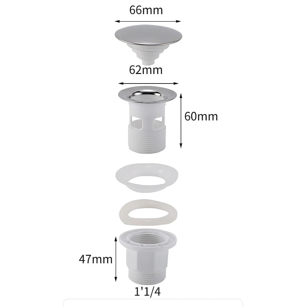 Mitigeur de lavabo à un trou, forme carrée, chorm, monocommande avec cartouche céramique, en acier inoxydable（2,chorm,avec groupe de vidage)