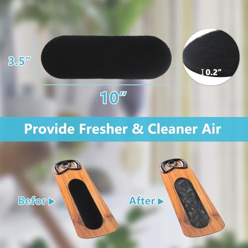 image for AesoKone 12 Pack Activated Carbon Ceiling Fan Filters, Transform Your 