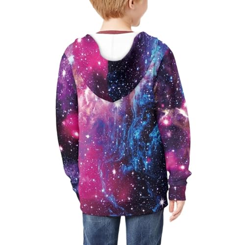 Kids Boys Girls Zip Up Hoodie Printed Hooded Sweatshirt Hoody Coat with Pocket Size S-XL4