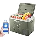 BODEGACOOLER 12 Volt Car Refrigerator, 42Quart (40L) Car Fridge, 12V Portable Freezer WIFI APP Control, -4?-68? Car Cooler 12/24V DC 100-240 Volt AC for Outdoor Camping Travel Vehicles Home Use