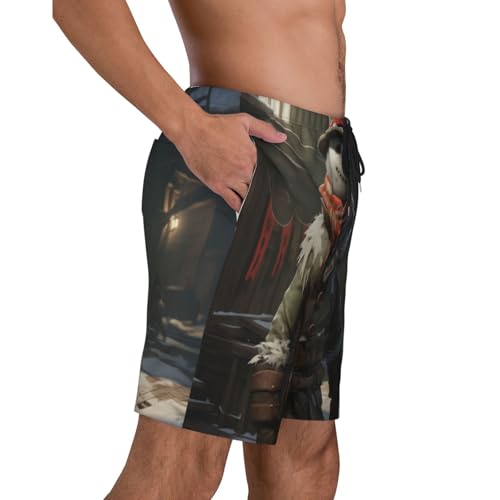 Yeti Warrior Men Beach Pants â€“ Swim Trunks for Men,Quick-Dry and Comfortable, Suitable for Beach, Surf, and Everyday Wear3