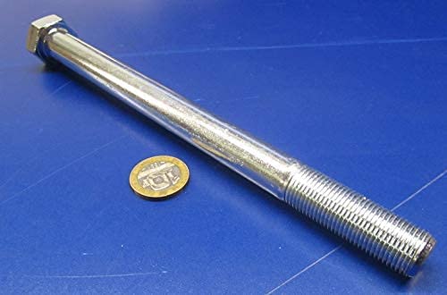 Grade 5 Zinc Steel Hex Bolts RH PT 5/8"-18 x 8.00 Length