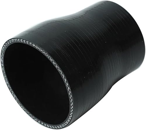 Miniatura 9 de Acoplador reductor recto universal de 4 capas de alto rendimiento, manguera de silicona ID de 1.5 a 2 pulgadas (1.496 in a 2.008 in), negro (sin