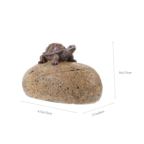 Angoily Key Hiding Place Stone Hiding Key Holder Hiding Key Hiding Place Outdoor Secret Hiding Cover Stone Garden Statue Decoration Sculpture Decoration Ornaments - Image 2