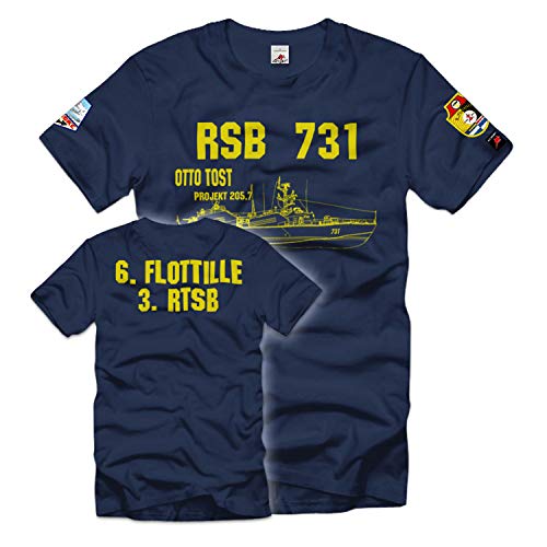 Volksmarine T-shirt Bleu Large Copytec RSB 731 pour Vos Sorties en Mer