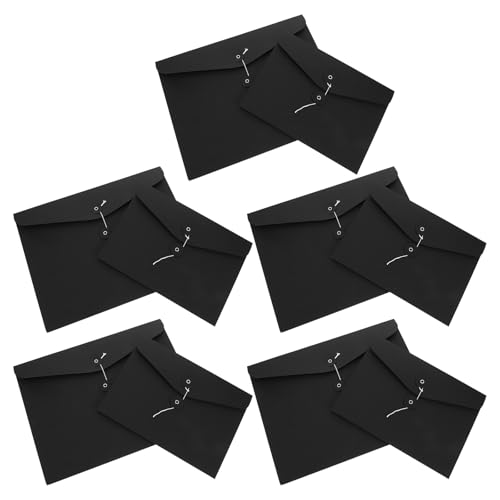 Pochette de classement rétro A4 kraft pour document lot de 10