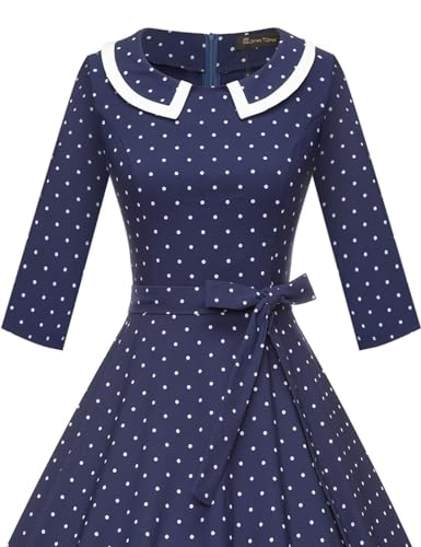 Image of GownTown Womens Dresses 1950s Vintage Swing Stretchy Dresses with Pockets