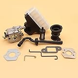 Vergaser Air Filter-Ansaugschlauch, Drossel Choke Gestänge-Set für Stihl 021 023 025 MS210 MS230 MS250 Schwert WT 286 Zama c1qs11e