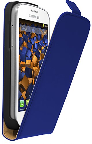 mumbi Flip Case Compatible avec Samsung Galaxy Trend Lite, Bleu