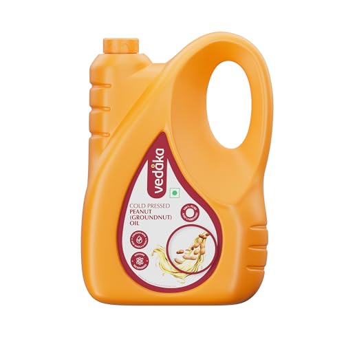 Image of Amazon Brand - Vedaka Cold Pressed Groundnut (Peanut) Oil, 5 liters