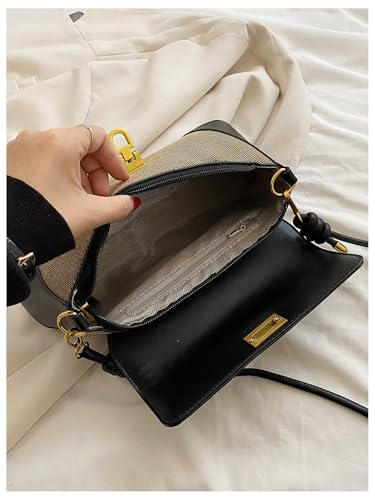QWINEE Women's Colorblock Underarm Shoulder Bag Casual Elegant Handbag4