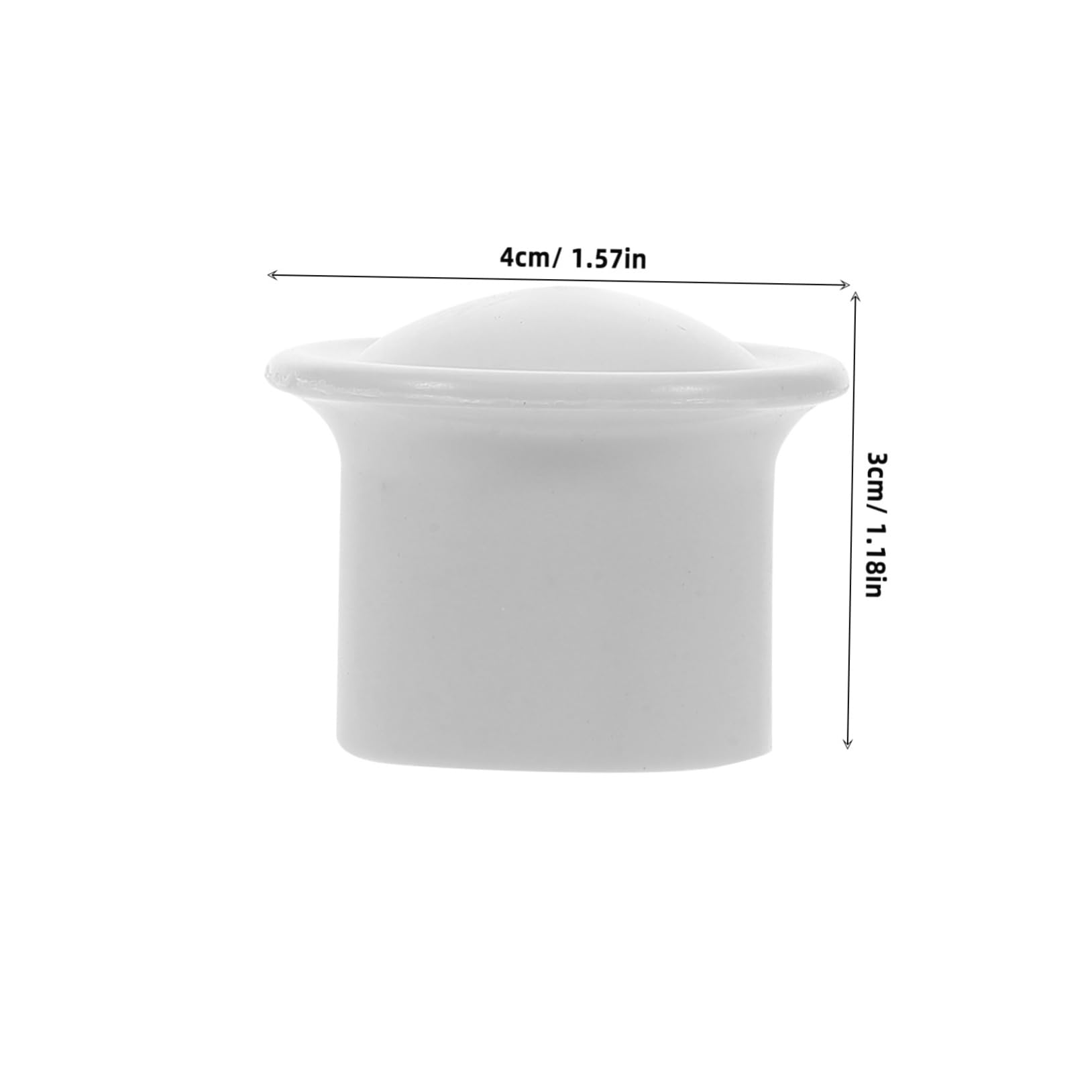 Yardenfun 95pcs Drapery Rod End Caps Thickened Roman Pole Finials for Curtain Pole Easy Install Decorative Window Curtain Rod Fittings