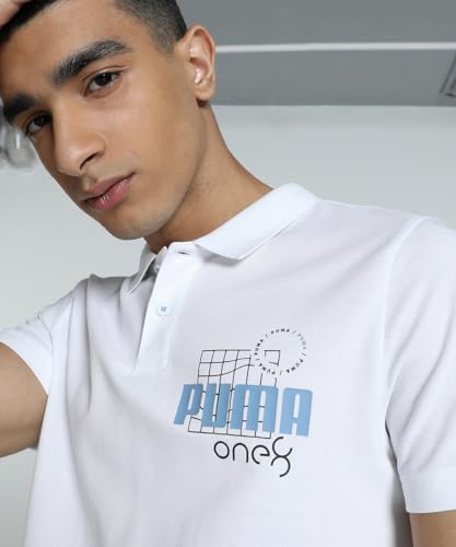 Image of Puma Men's Graphic Print Slim Fit T-Shirt