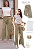 EVALESS Women's Wide Leg Pants with Pockets High W... #1