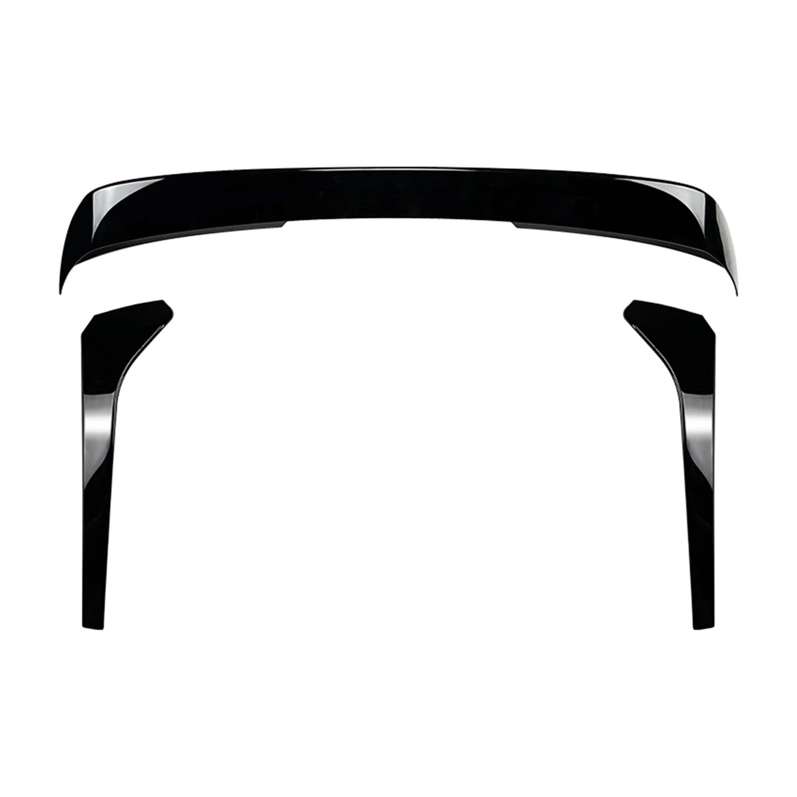 Compatible for Volkswagen VW Tiguan MK2 2017 2018 2019-2023 Rline R Line Rear Trunk Roof Spoiler Wing+Tail Window Side Splitter Trim Lip(Glossy Black)