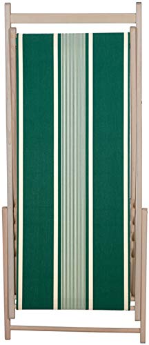 décoetcompagnie Chaise Longue transat chilienne Yvonne Vert - Tissage de Luz