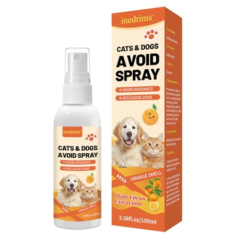 Cat Deterrent Spray, 100% Natural cat Scratch Furniture Protector - no chew Spray for Dogs Protect Furniture, Rugs and Plants - Establish Boundaries