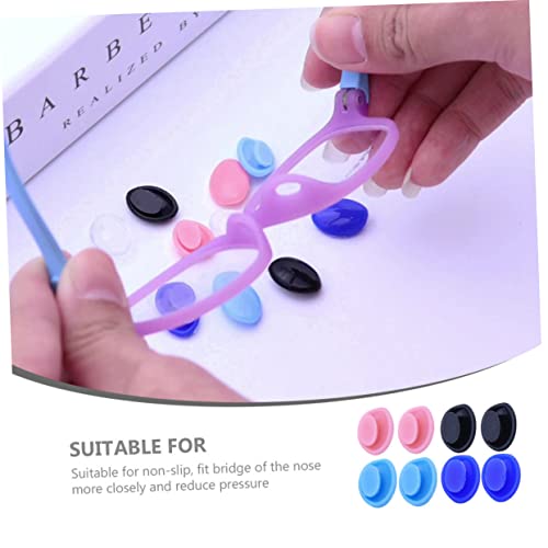 Almohadillas para la nariz antideslizantes de gel de sílice kit de 16 pares para anteojos 4