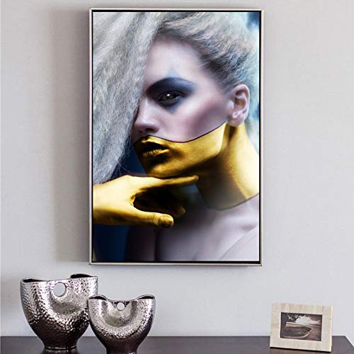 Toile Mur Art Peinture Maquillage Femmes Salon Moderne 35x50cm