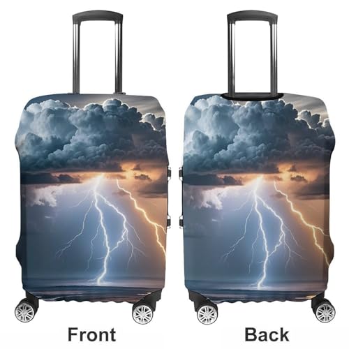 Cloud Lightning Printed Luggage Cover Protector, Fits 18-32 Inch Luggage3