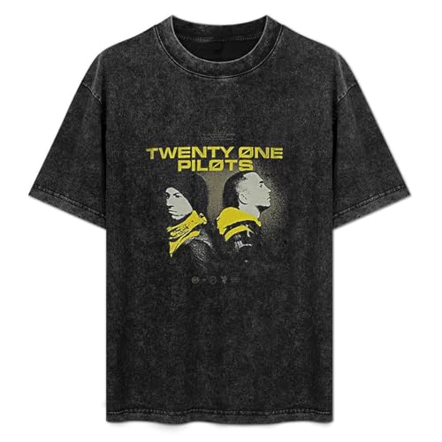 TAI DU Twenty 21 One Pilots Men's T-Shirt Black Unisex Mens Tees S