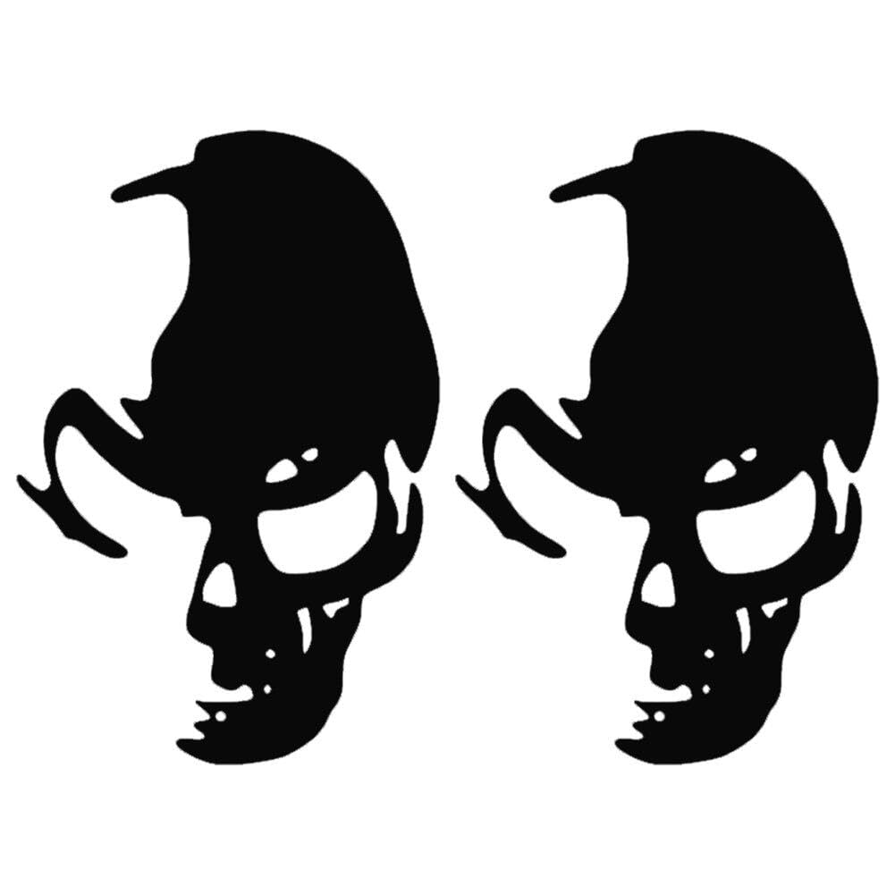 Luxylei Car Stickers Funny Skulls Stickers Car Styling Sticker Decoration for Window Bumper Trunk Motorcycles Laptop