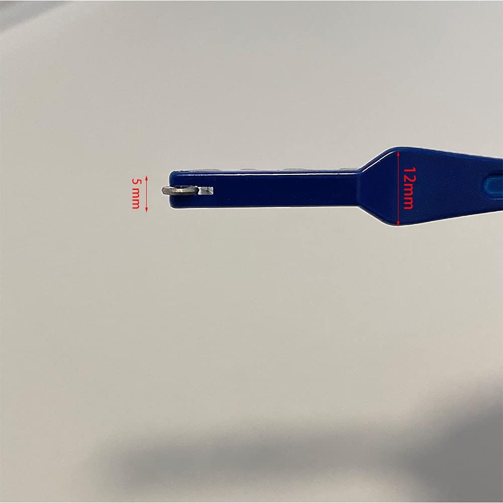 Glass Cutter Tool, 2-8mm Cutting Range, Pencil Style, Blue, 2-Piece