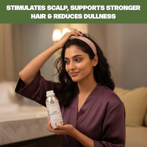 Image of VedaOils Cassia Essential Oil 100ml | 100% Pure, Natural & Undiluted Oil for Skin Care, Hair Care & Aromatherapy | Therapeutic Grade Warm & Comforting Oil