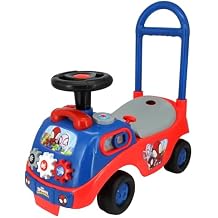 Kiddieland My First Activity Ride-On Spidey, Toddler Foot-to-Floor Car with Lights & Sounds, Interactive Dashboard, Steering Wheel, Under-Seat Storage, Ages 12-36 Months