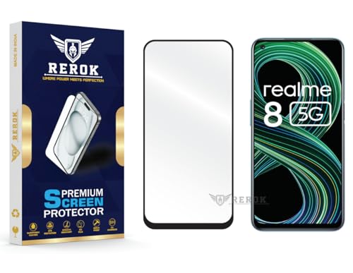 Image of Gorilla Tempered Glass Screen Protector Compatible with Realme 8 5G [Pack of 1] | Edge-to-Edge, Bubble-Free, Case Friendly, Easy Installation Kit