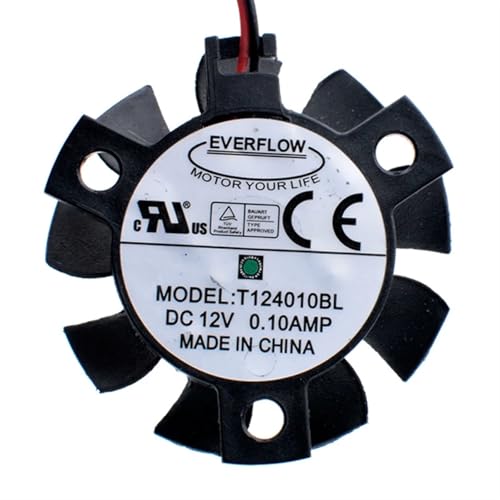 Ventilateur de refroidissement T124010BL 12V 37mm double bille avec dissipateur