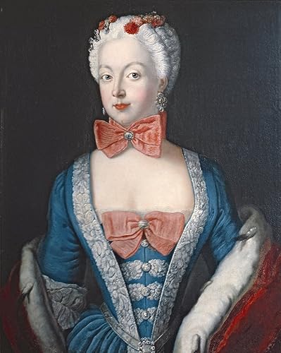Impression d'affiches Princesse Elisabeth de Prusse par Antoine Pesne toile 60x90cm