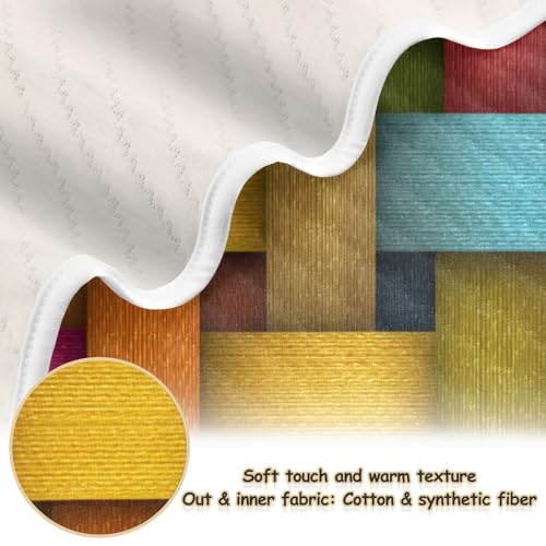 Kigai Colorful Woven Baby Blanket for Boys Girls Swaddle Blankets Soft Cozy Receiving Blanket Nursery Crib Blankets for Toddler Newborn, 30 x 40 Inch2