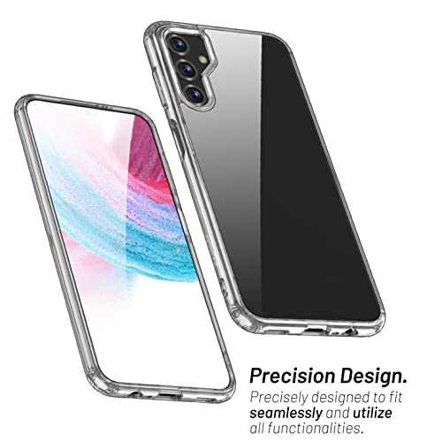 Image of KAPAVER Hybrid Clear Back Crystal Cover Case for Samsung M14 | Protective Shockproof Hard PC Soft Flexible TPU Cover