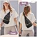 JASGOOD Sling Bag for Women Crossbody Leather Anti-theft Fanny Packs Chest Bag Sling Backpack for Fashion Travel,Black