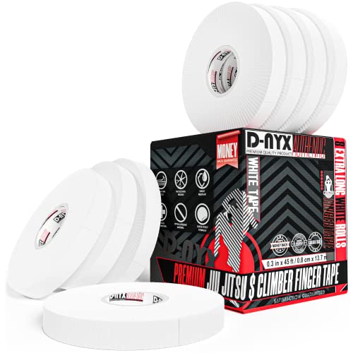 8 Pack Finger Tape | Residue Free Skin Friendly Strong Athletic Sports Tape | 0.3” X 45 Feet For Rock Climbing Bjj Jiu Jitsu Grappling Mma Martial Arts Volleyball Weight Training Wrestling Hand Tape #TOP25