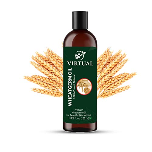 Image of VIRTUAL 100% Pure WheatGerm Oil For Hair, Skin Care, Cold Pressed Natural Oil (180ml)
