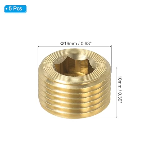 Tapón de latón de 3/8 para tuberías de aire y tanques 3