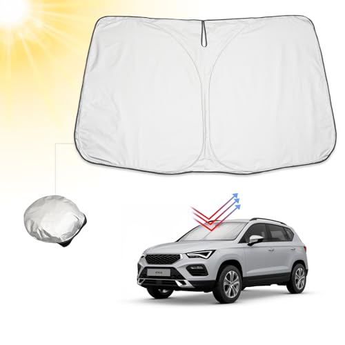 BIBIBO SEAT Ateca Frontscheibenabdeckung Kompatibel mit SEAT Ateca Cupra Ateca