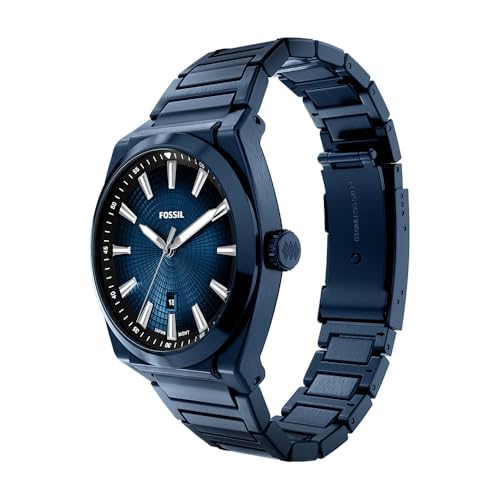 Image of Fossil Men's Everett Quartz Stainless Steel Watch, Three-Hand Watch for Men