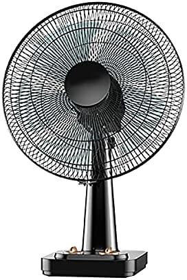 yoo Portable Air Conditioners Oscillating Table Fan with 15.7-Inch 3 Speed Settings 60 Minute Timer Box Fan Table Air Circulation Black