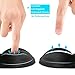 Soqool Mouse Pad, 2 Pack Ergonomic Mouse Pads with Comfortable Gel Wrist Rest Support and Lycra Cloth, Non-Slip PU Base for Easy Typing Pain Relief, Durable and Easy to Clean, Black
