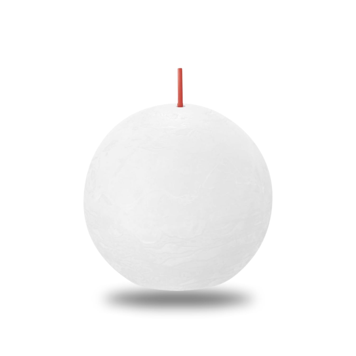 BOLSIUS Cloudy White Rustic Ball Candle 8cm