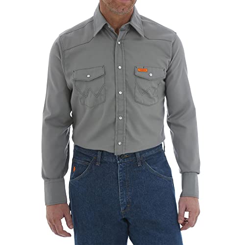 Chemise de travail Wrangler ignifugée grande taille pour homme résistant aux flammes
