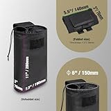 TSPRO Khaki Molle Pouches, Tactical Dump Pouch for Belt, Foldable Rolled Up Drawstring Bag, Durable for Various Outdoor Adventures Including Hiking and Camping - Image 5